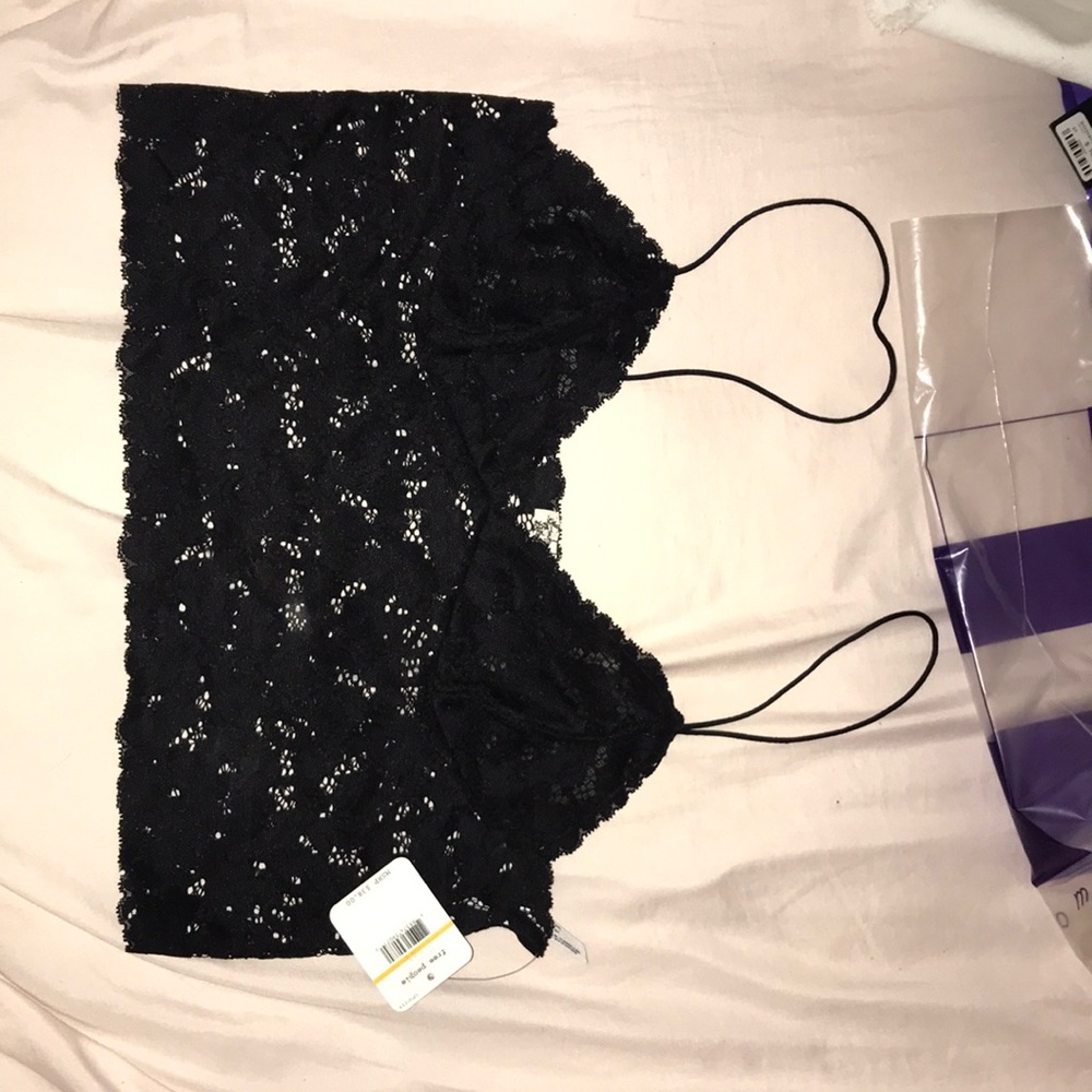 Black free people bralette